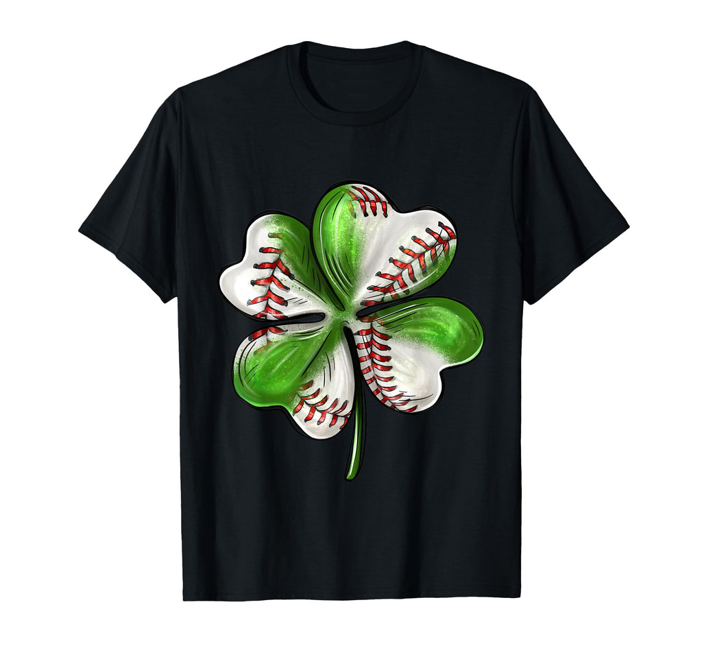 Baseball Shamrock St Patricks Day T-Shirt - Streetwear Style Men Women - T-Shirt, Sweatshirt, Hoodie