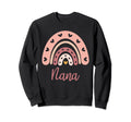 Nana Birthday Rainbow Boho Nana Sweatshirt - Aesthetic Graphic for Adults - T-Shirt, Sweatshirt, Hoodie