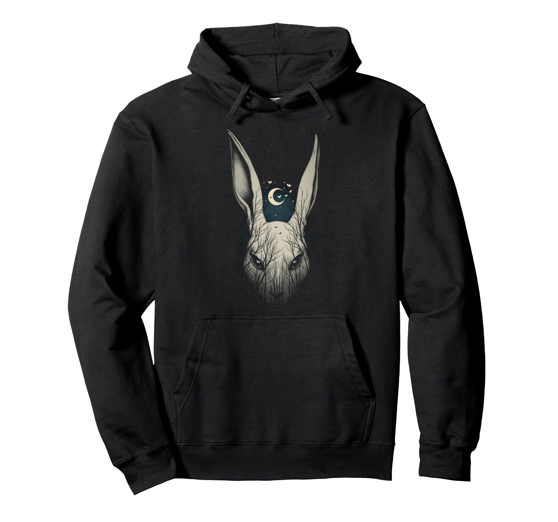 Creepy Bunny Rabbits Alt Goth Grunge Hoodie - Novelty Apparel Unisex - T-Shirt, Sweatshirt, Hoodie