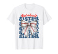 Baseball Sister Coquette Bow Biggest T-Shirt - Minimalist Print Men Women - T-Shirt, Sweatshirt, Hoodie