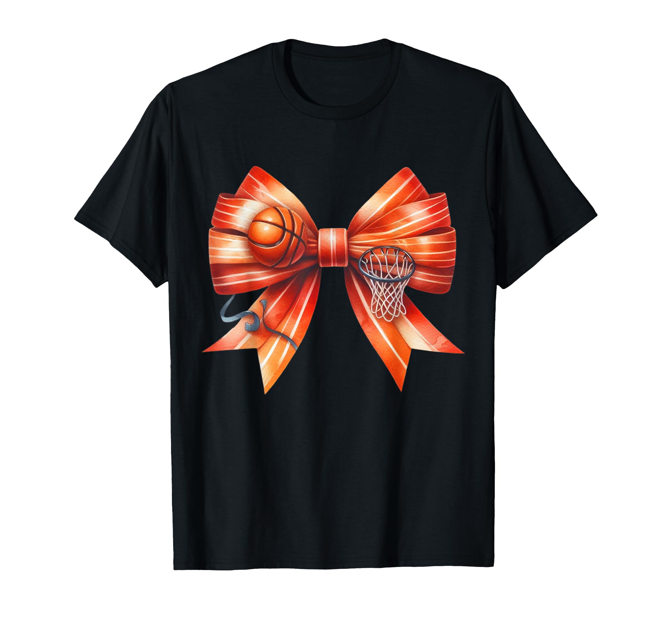 Coquette Bow Funny Basketball Lover Game T-Shirt - Unique Graphic Unisex - T-Shirt, Sweatshirt, Hoodie