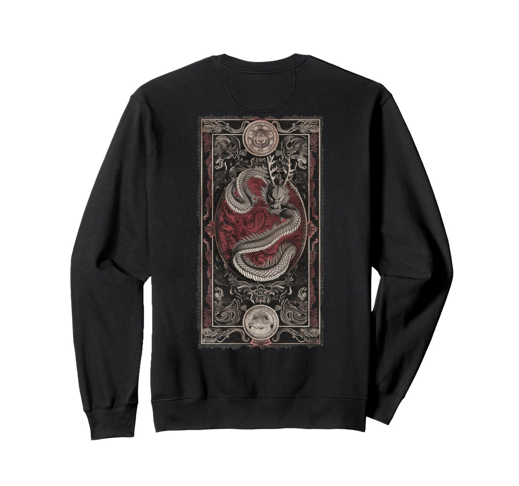Aesthetic Back Dragon Y2K Streetwear Sweatshirt - Trendy Graphic Men Women - T-Shirt, Sweatshirt, Hoodie