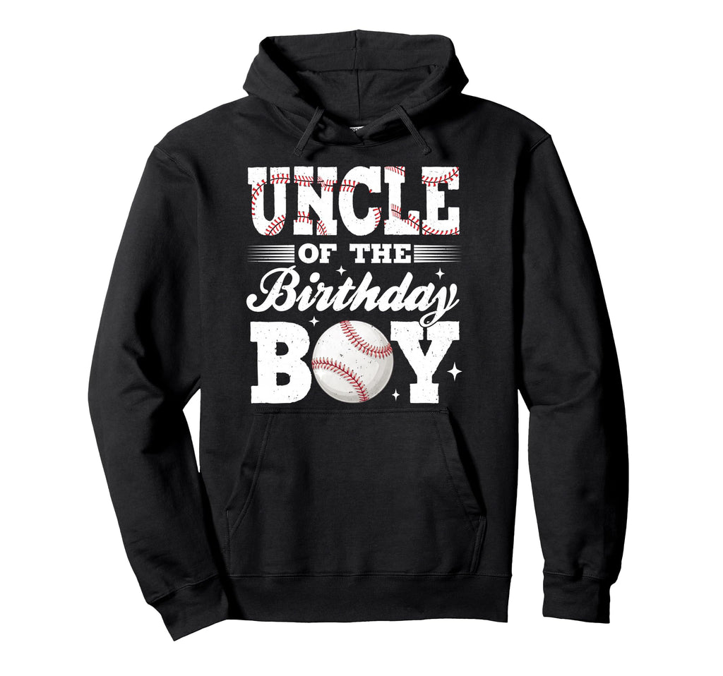 Uncle Birthday Baseball Matching Family Hoodie - Aesthetic Graphic Unisex - T-Shirt, Sweatshirt, Hoodie