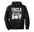 Uncle Birthday Baseball Matching Family Hoodie - Aesthetic Graphic Unisex - T-Shirt, Sweatshirt, Hoodie