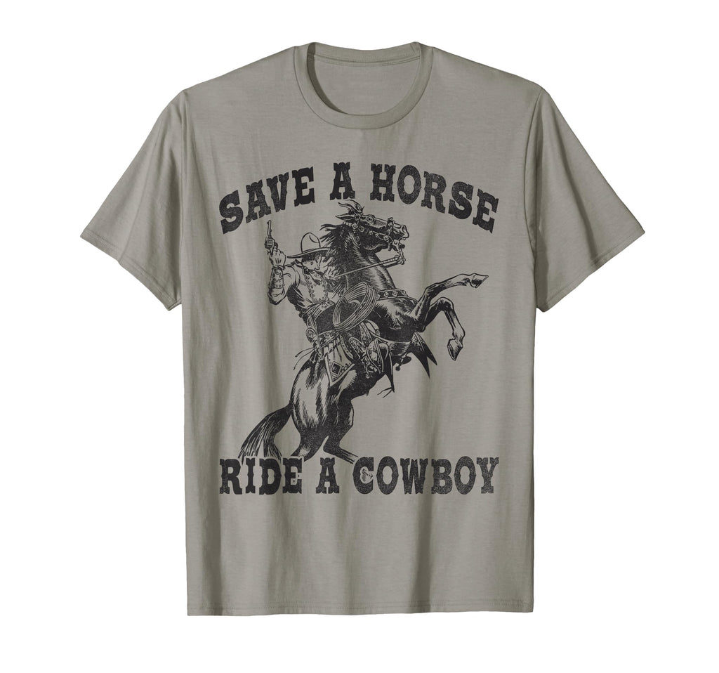 Save Horse Ride Cowboy Funny T-Shirt - Minimalist Print Unisex - T-Shirt, Sweatshirt, Hoodie