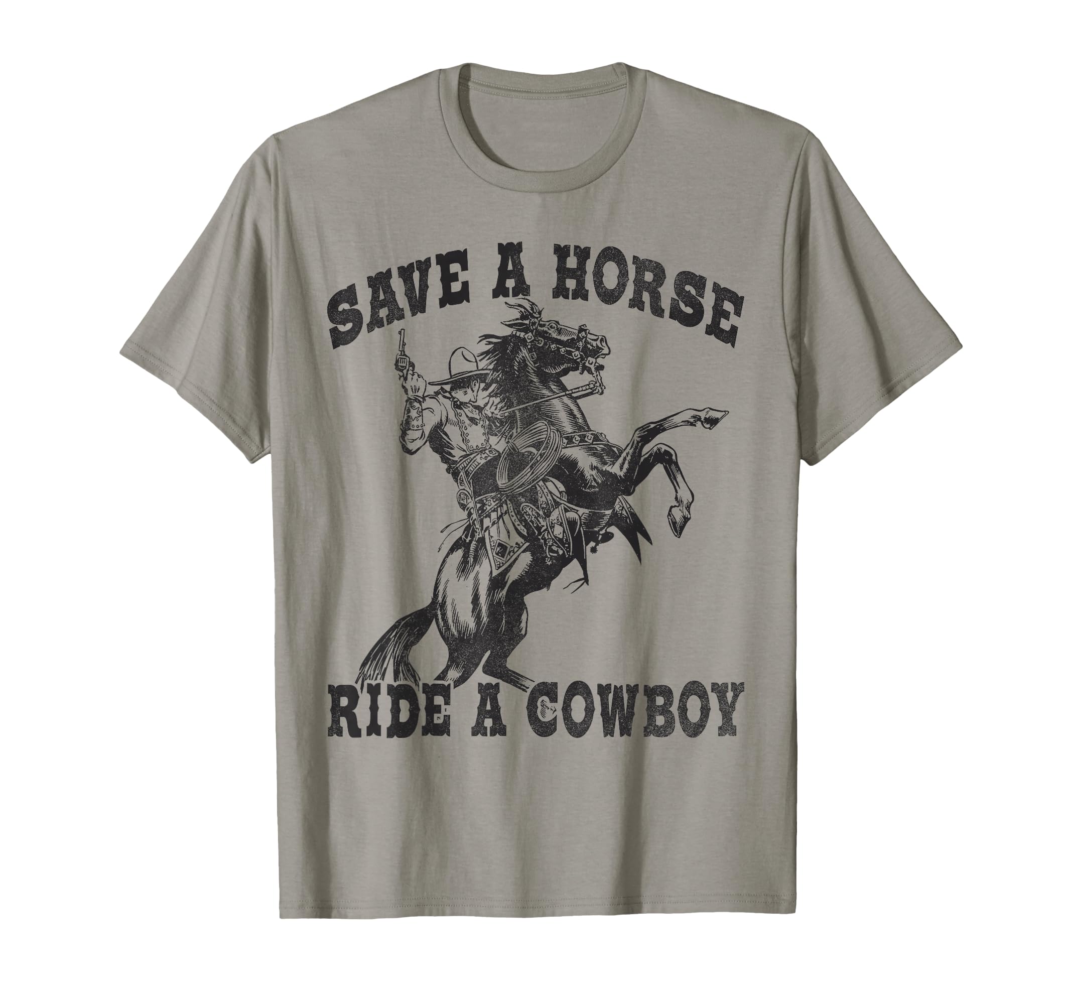 Save Horse Ride Cowboy Funny T-Shirt - Minimalist Print Unisex - T-Shirt, Sweatshirt, Hoodie
