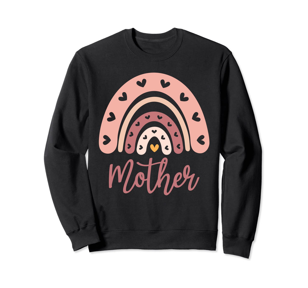 Mother Birthday Rainbow Boho Mother Sweatshirt - Trendy Graphic for Adults - T-Shirt, Sweatshirt, Hoodie