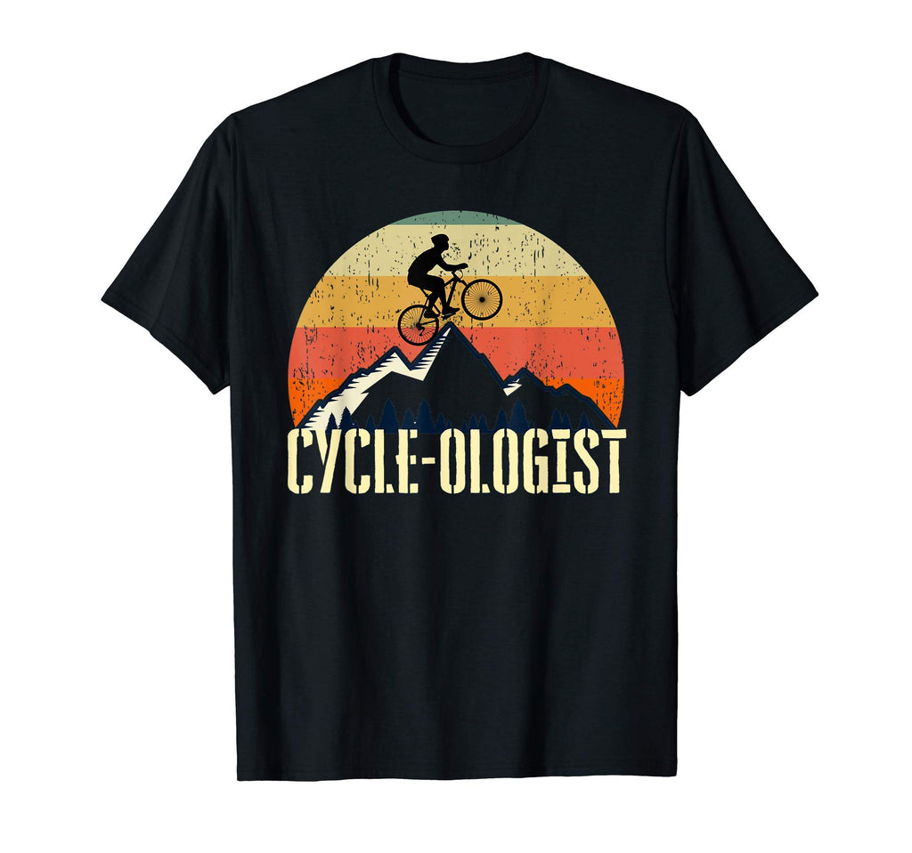 Cycleologist Funny Cycling Sunset T-Shirt - Graphic Print for Adults - T-Shirt, Sweatshirt, Hoodie
