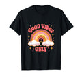 Good Vibes Only Rainbow Positive T-Shirt - Aesthetic Graphic for Adults - T-Shirt, Sweatshirt, Hoodie