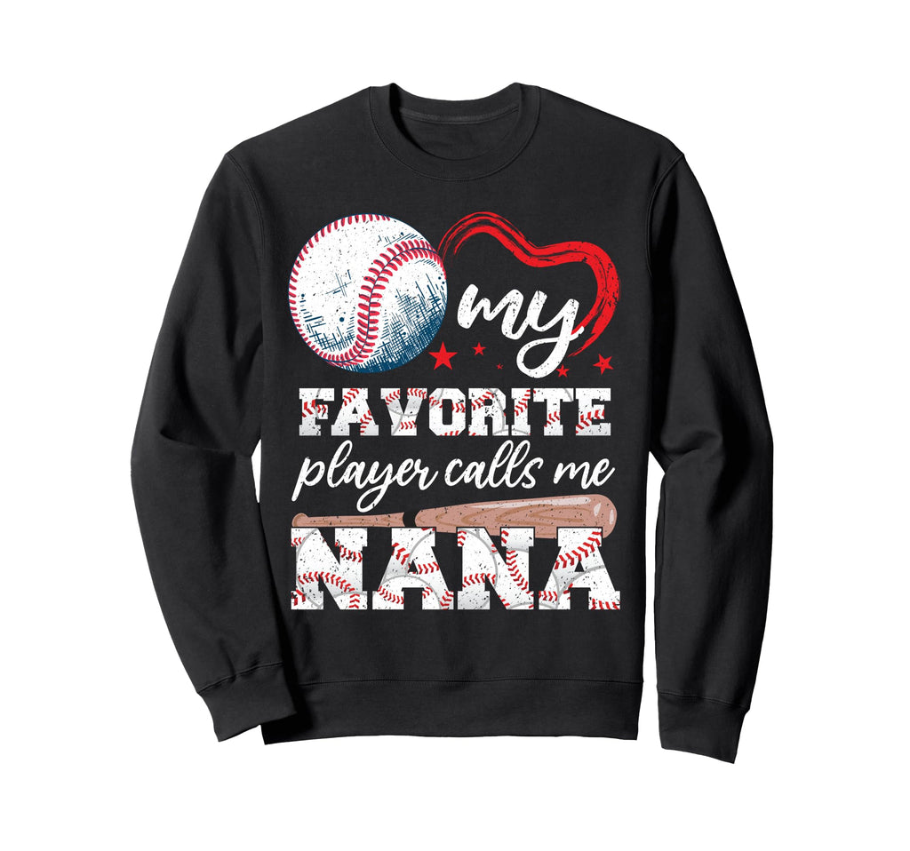 Baseball Grandma My Favorite Player Sweatshirt - Minimalist Print Unisex - T-Shirt, Sweatshirt, Hoodie