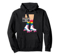 Skate Boombox Rainbow Socks Roller Hoodie - Unique Graphic Men Women - T-Shirt, Sweatshirt, Hoodie
