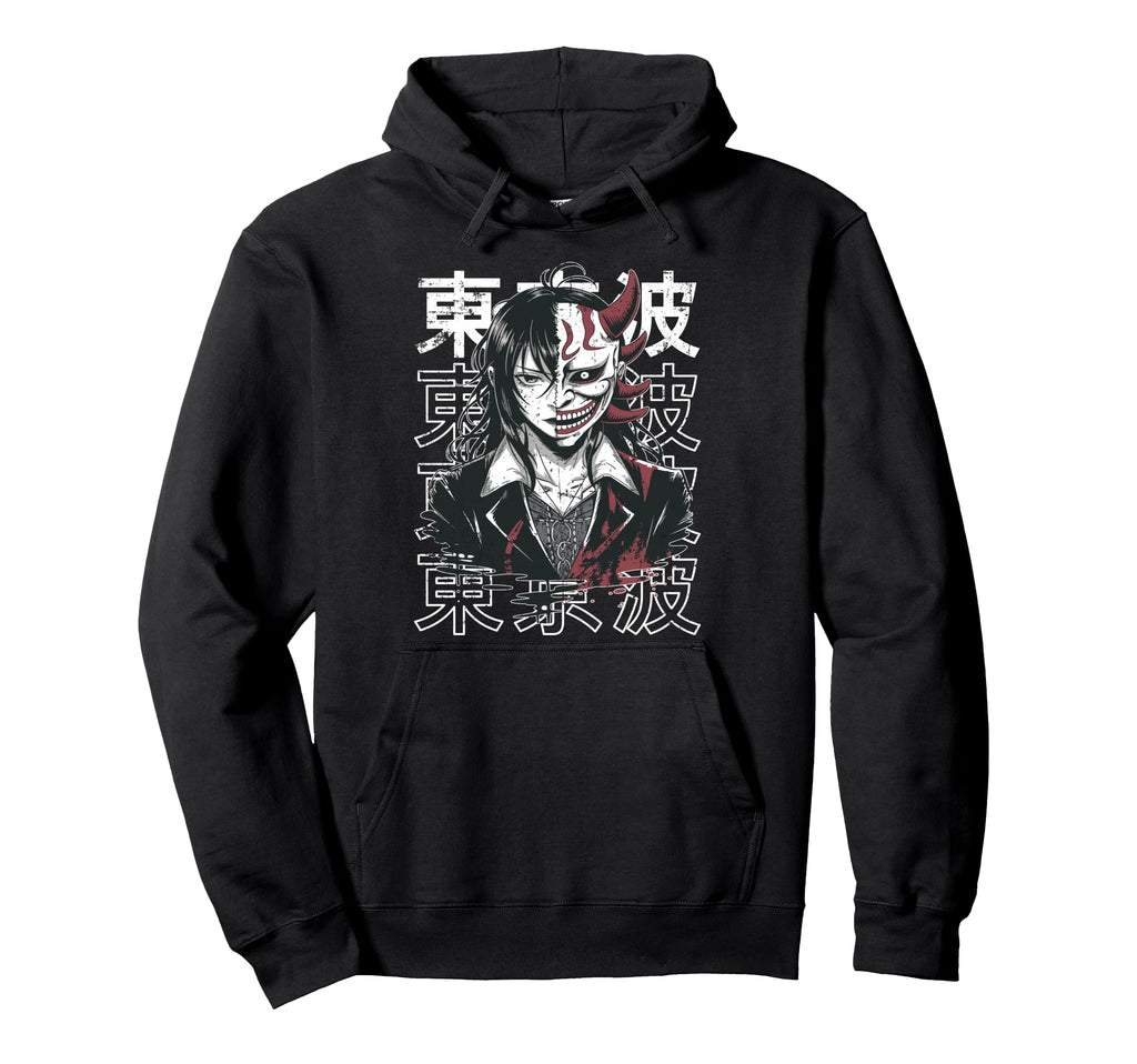 Japanese Horror Anime Manga Y2K Hoodie - Aesthetic Graphic Men Women - T-Shirt, Sweatshirt, Hoodie