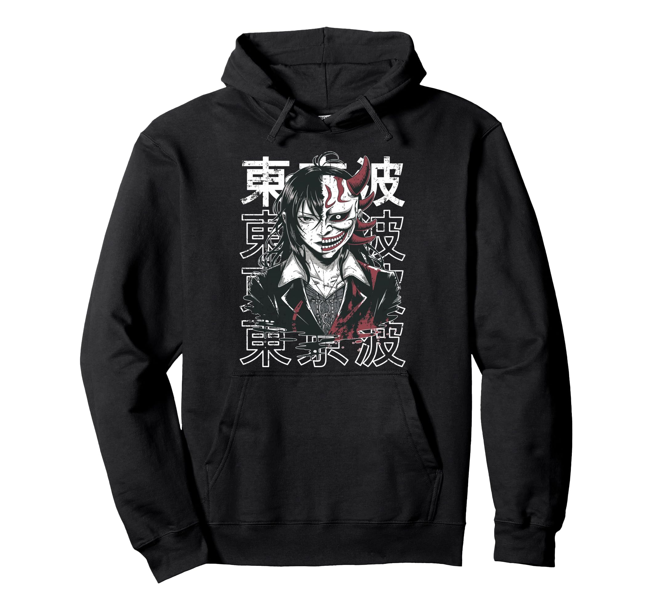 Japanese Horror Anime Manga Y2K Hoodie - Aesthetic Graphic Men Women - T-Shirt, Sweatshirt, Hoodie