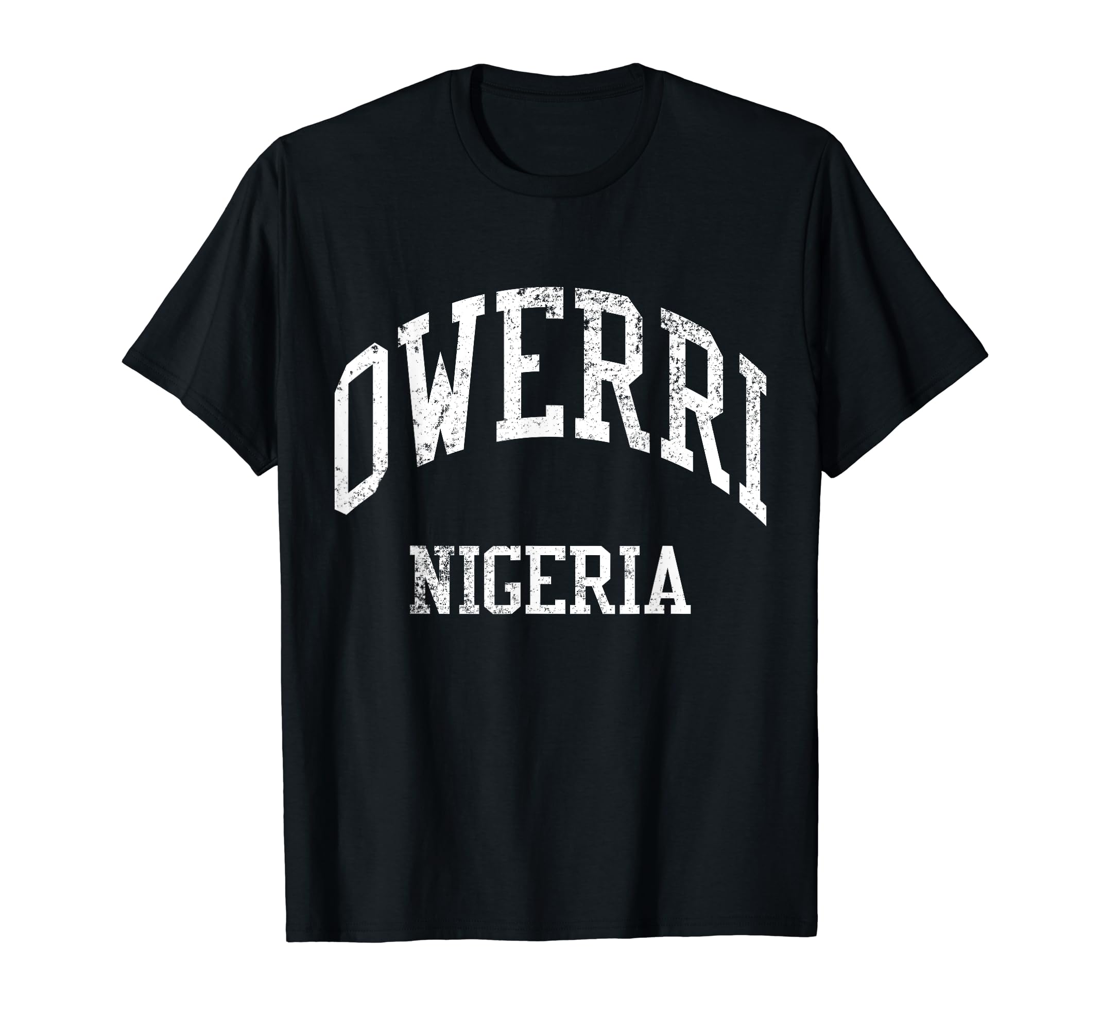 Owerri Nigeria 70S College Sports T-Shirt - Custom Art Print Unisex - T-Shirt, Sweatshirt, Hoodie