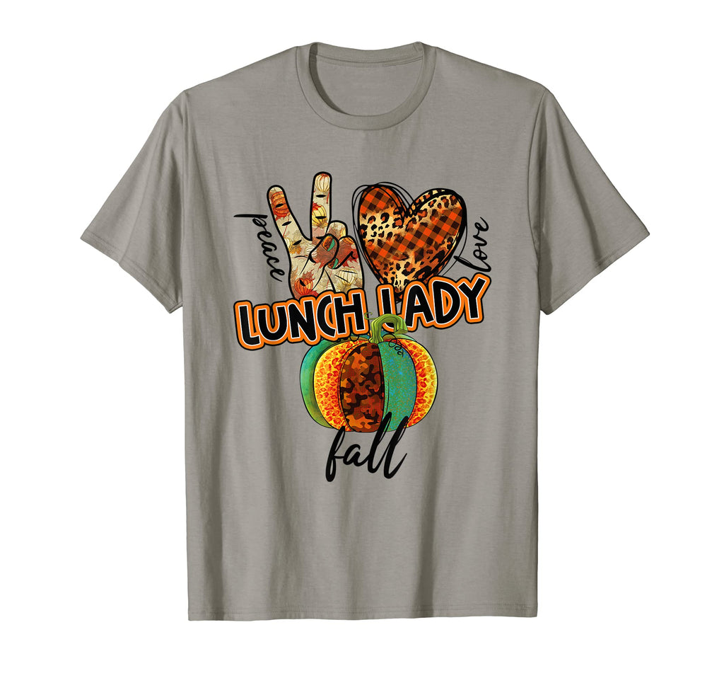 Peace Love Lunch Lady Halloween T-Shirt - Fun Novelty Design for Adults - T-Shirt, Sweatshirt, Hoodie