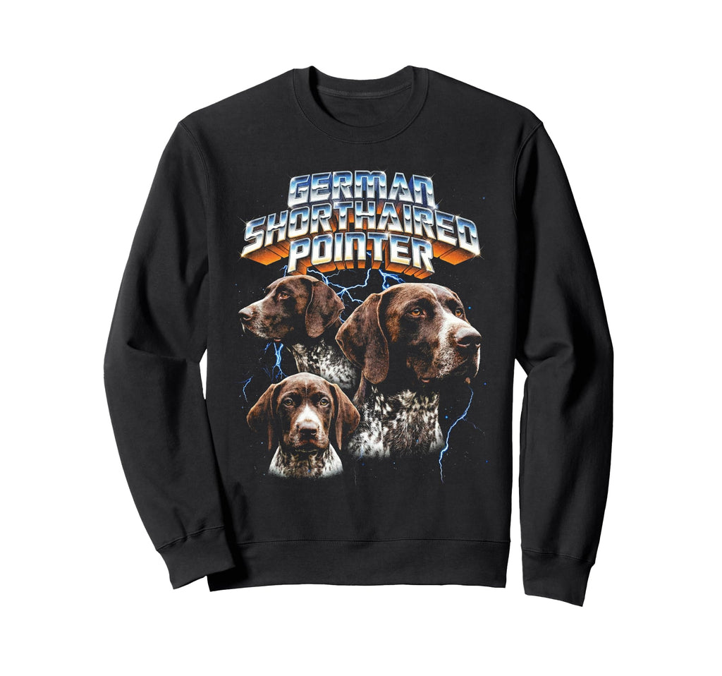 German Shorthaired Pointer 80S Dog Sweatshirt - Fun Novelty Design Unisex - T-Shirt, Sweatshirt, Hoodie