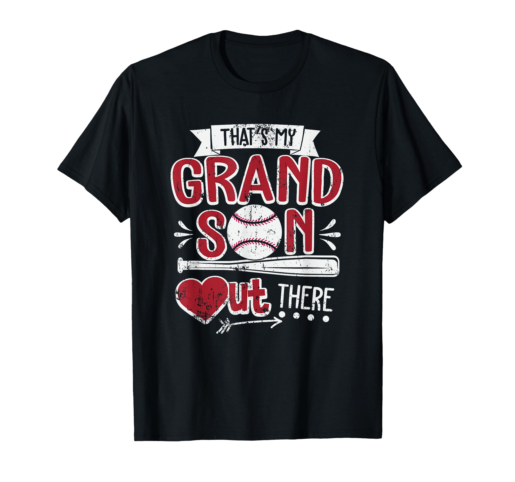 Thats My Grandson Out There Baseball Grandma T-Shirt - Graphic Print Unisex - T-Shirt, Sweatshirt, Hoodie