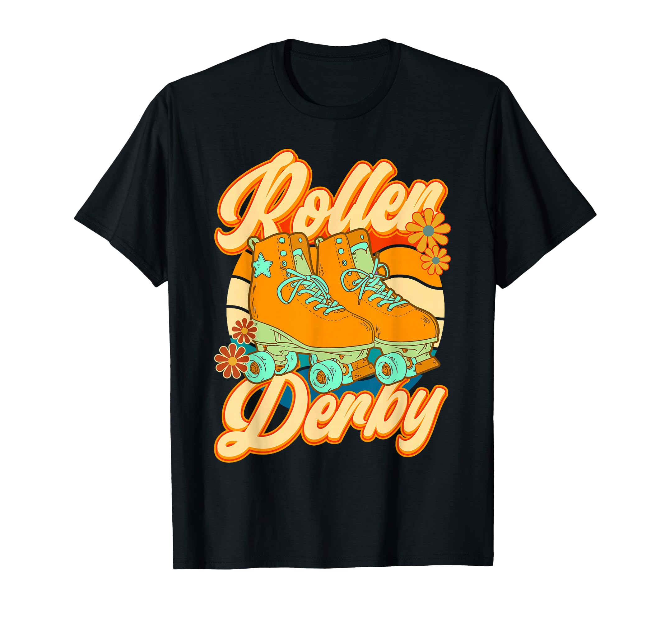 Roller Skating Roller Derby Skate 70S T-Shirt - Minimalist Print Men Women - T-Shirt, Sweatshirt, Hoodie