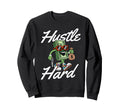 Hustle Hard 80S 90S Old Sweatshirt - Casual Everyday Wear for Adults - T-Shirt, Sweatshirt, Hoodie
