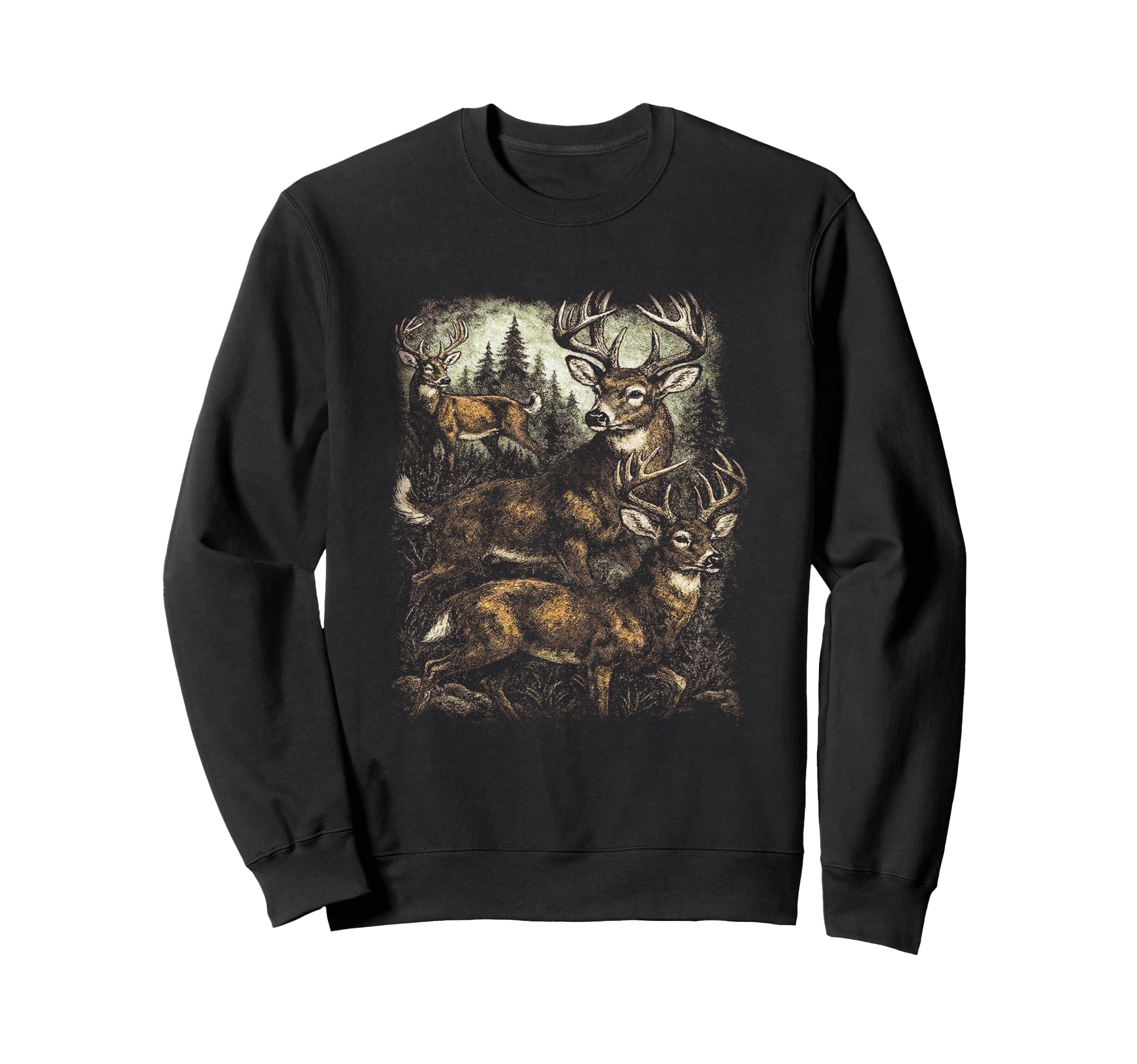 Deer 90S Wildlife Aesthetic Sweatshirt - Fun Novelty Design for Adults - T-Shirt, Sweatshirt, Hoodie