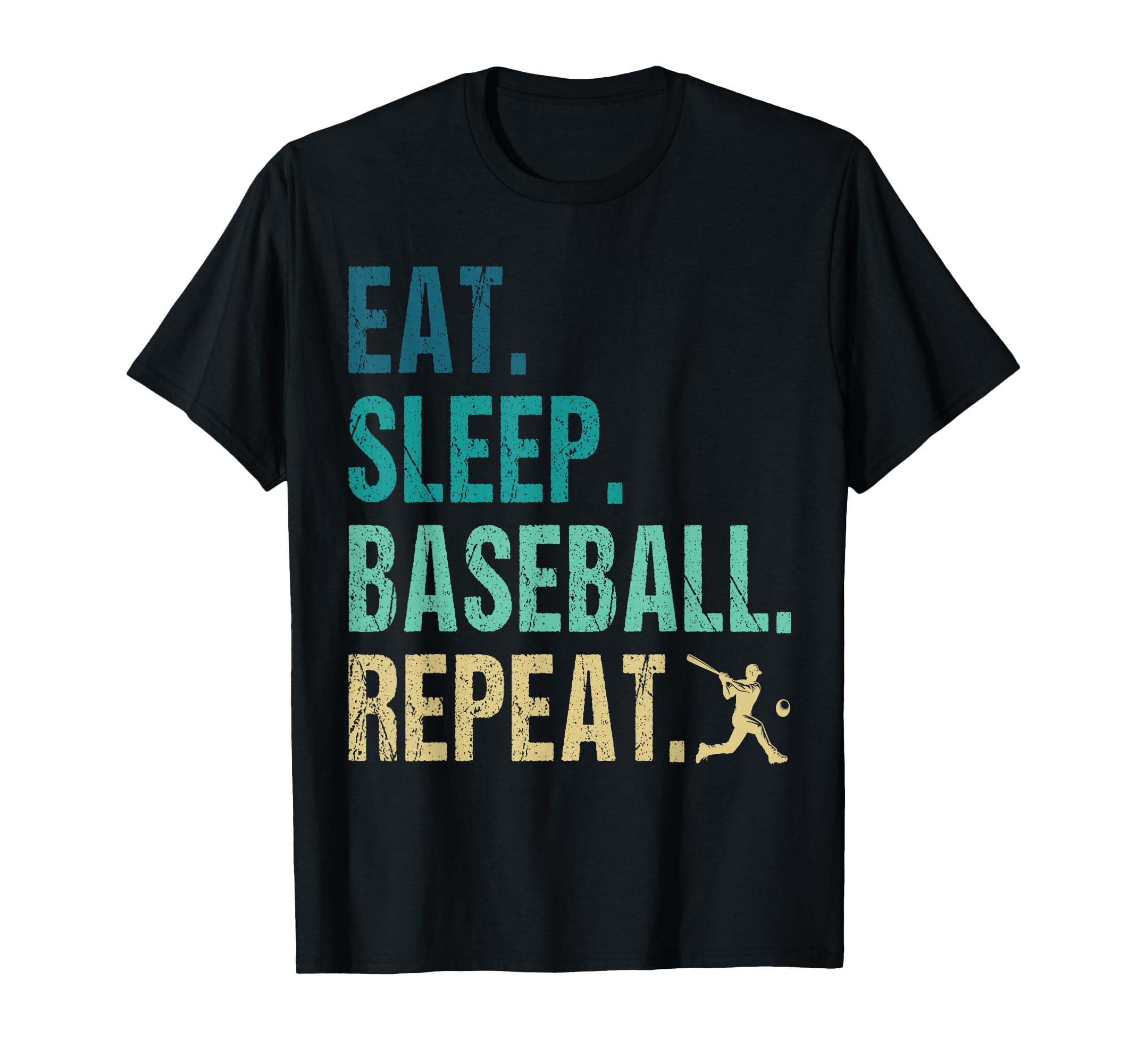 Eat Sleep Baseball Repeat Baseball T-Shirt - Aesthetic Graphic Unisex - T-Shirt, Sweatshirt, Hoodie