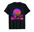 Synthwave Summer 1980S Art Palm T-Shirt - Casual Everyday Wear for Adults - T-Shirt, Sweatshirt, Hoodie