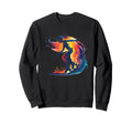 Roller Skating Retrowave Sweatshirt - Custom Art Print Men Women - T-Shirt, Sweatshirt, Hoodie