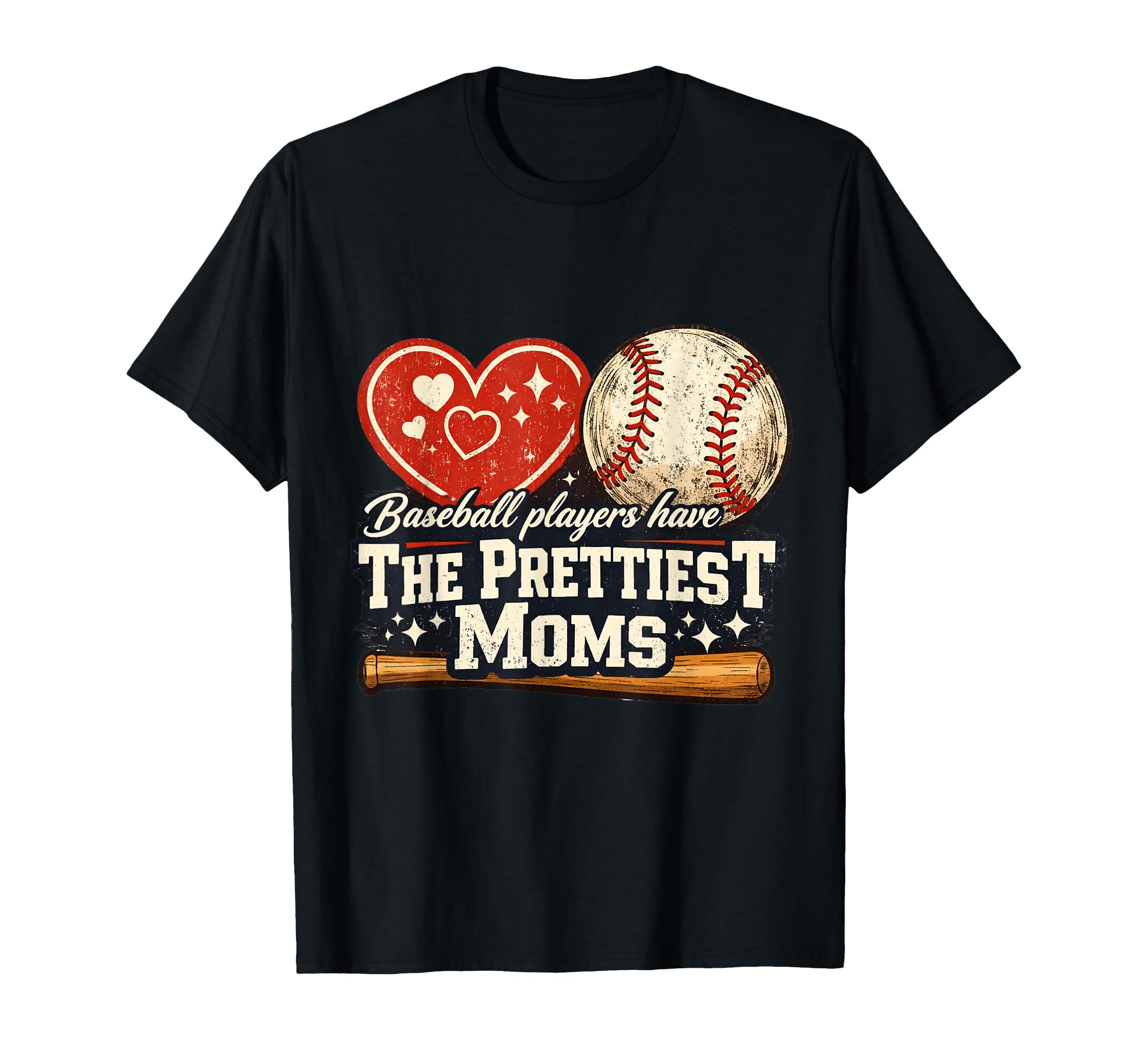 Baseball Players Have Prettiest Moms T-Shirt - Minimalist Print Unisex - T-Shirt, Sweatshirt, Hoodie