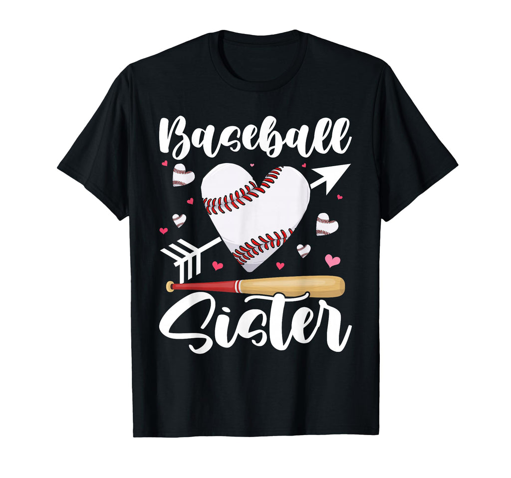Proud Funny Baseball Sister T-Shirt - Trendy Graphic Men Women - T-Shirt, Sweatshirt, Hoodie
