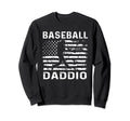 Baseball Daddio Dad Usa Flag 4Th Sweatshirt - Streetwear Style for Adults - T-Shirt, Sweatshirt, Hoodie