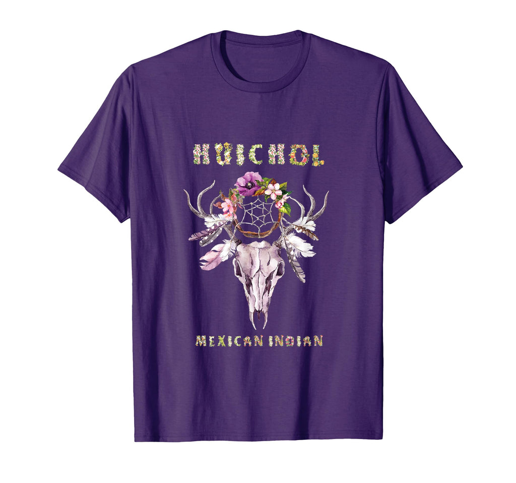 Huichol Mexican Indian Tribe Boho T-Shirt - Custom Art Print Men Women - T-Shirt, Sweatshirt, Hoodie