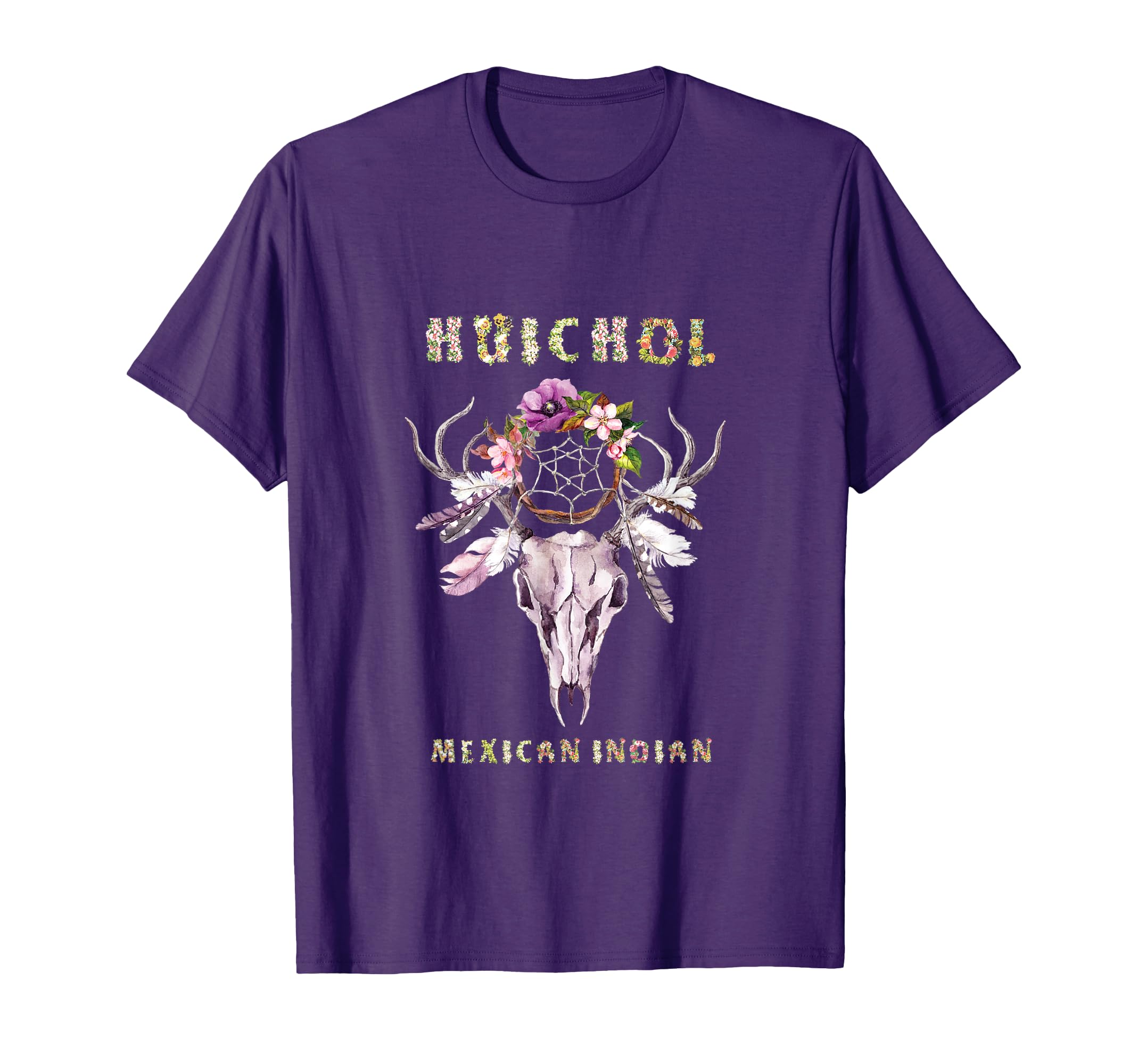 Huichol Mexican Indian Tribe Boho T-Shirt - Custom Art Print Men Women - T-Shirt, Sweatshirt, Hoodie