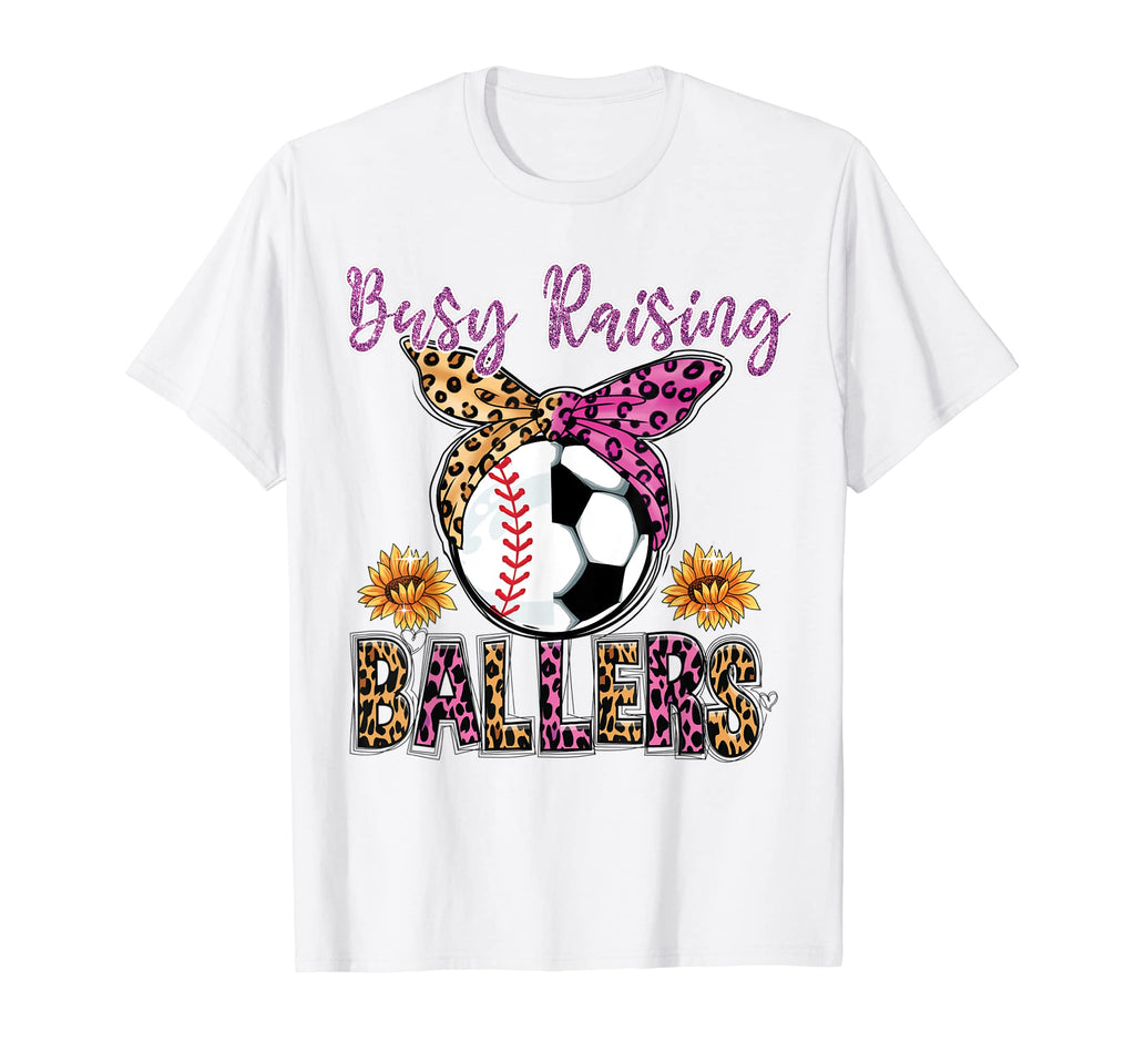 Baseball And Soccer Supportive Mom T-Shirt - Fun Novelty Design Men Women - T-Shirt, Sweatshirt, Hoodie