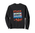 Stuck 90S Distressed Dj Nineties Sweatshirt - Graphic Print Unisex - T-Shirt, Sweatshirt, Hoodie