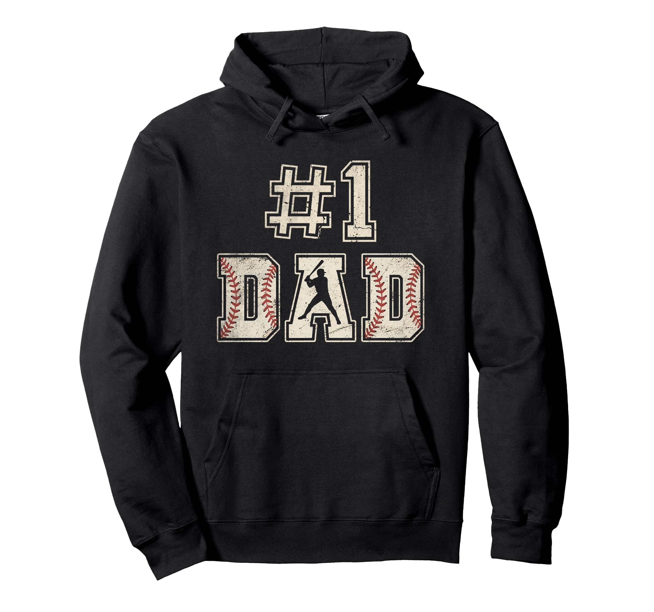 1 Dad Funny Number One Baseball Dad From Hoodie - Unique Graphic Men Women - T-Shirt, Sweatshirt, Hoodie