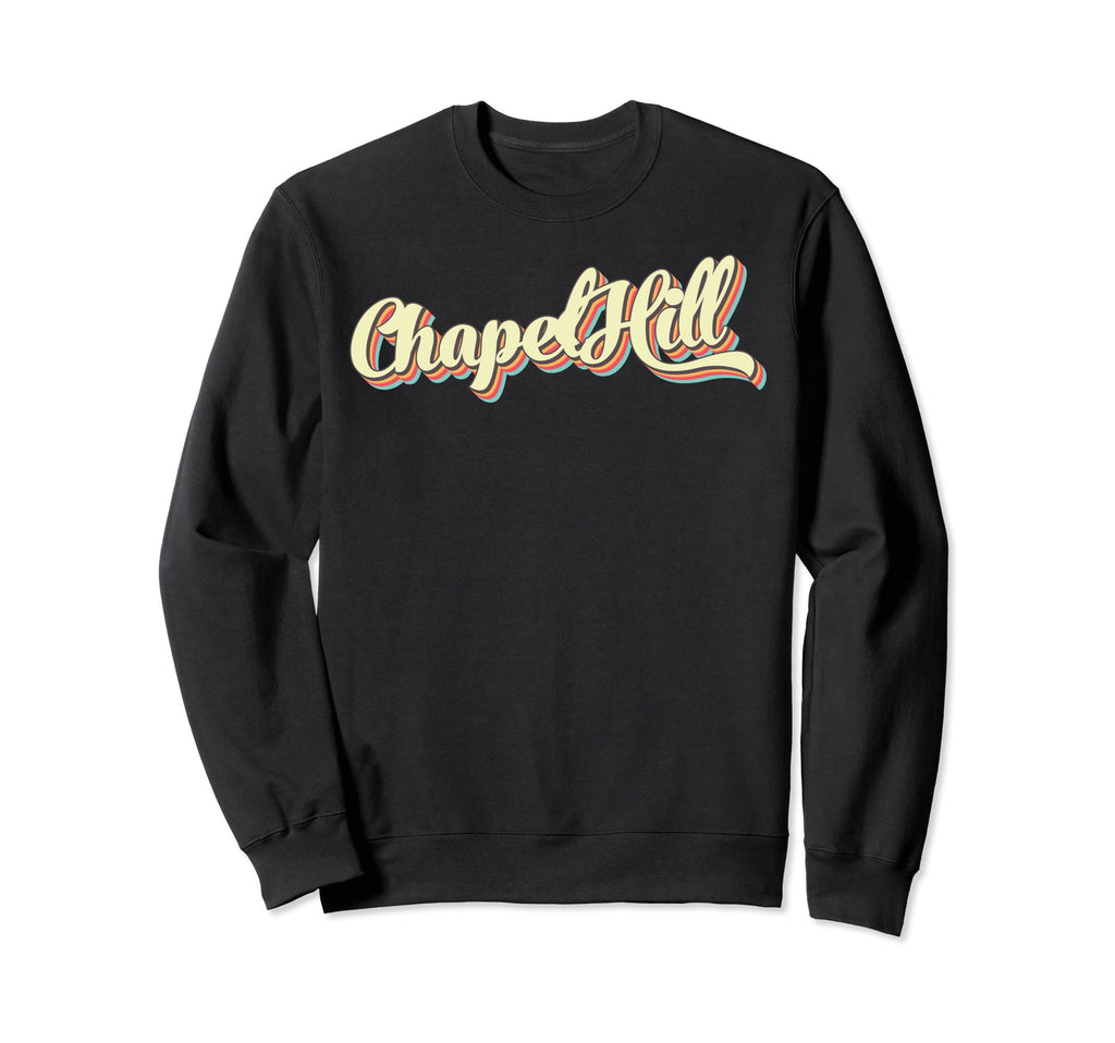 Chapel Hill Art Baseball Font Sweatshirt - Novelty Apparel for Adults - T-Shirt, Sweatshirt, Hoodie