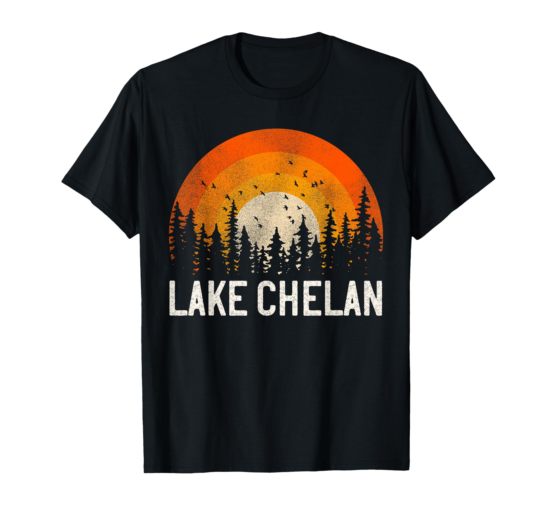 Lake Chelan 70S 80S T-Shirt - Trendy Graphic Men Women - T-Shirt, Sweatshirt, Hoodie