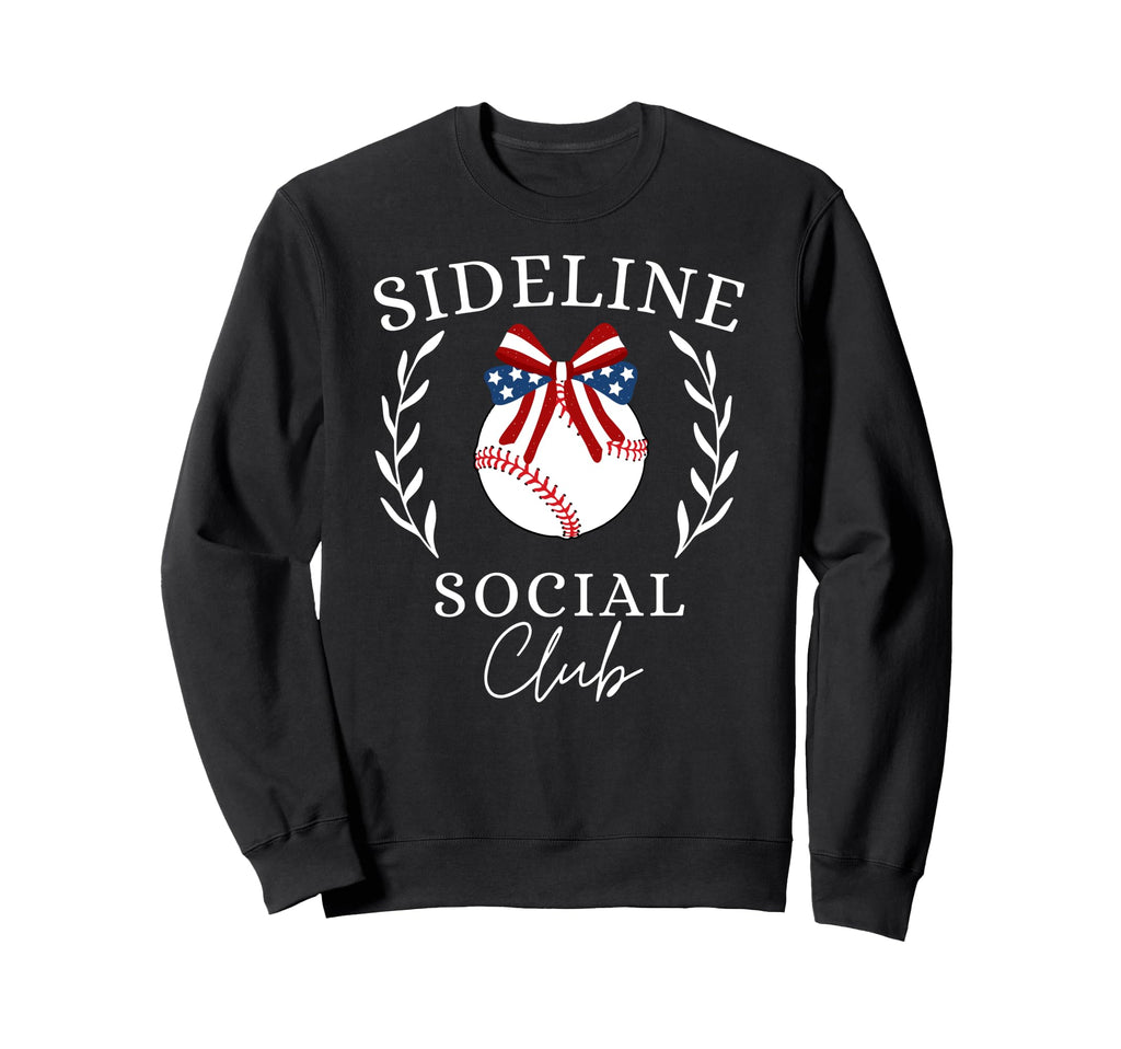 Sideline Social Club Coquette Sweatshirt - Casual Everyday Wear for Adults - T-Shirt, Sweatshirt, Hoodie
