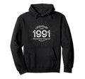 Legendary Since 1991 Birth Year Hoodie - Aesthetic Graphic for Adults - T-Shirt, Sweatshirt, Hoodie