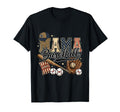 Mama Baseball Leopard Usa Sports Mom T-Shirt - Unique Graphic Unisex - T-Shirt, Sweatshirt, Hoodie