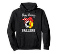 Busy Raising Ballers Funny Softball Hoodie - Novelty Apparel Men Women - T-Shirt, Sweatshirt, Hoodie
