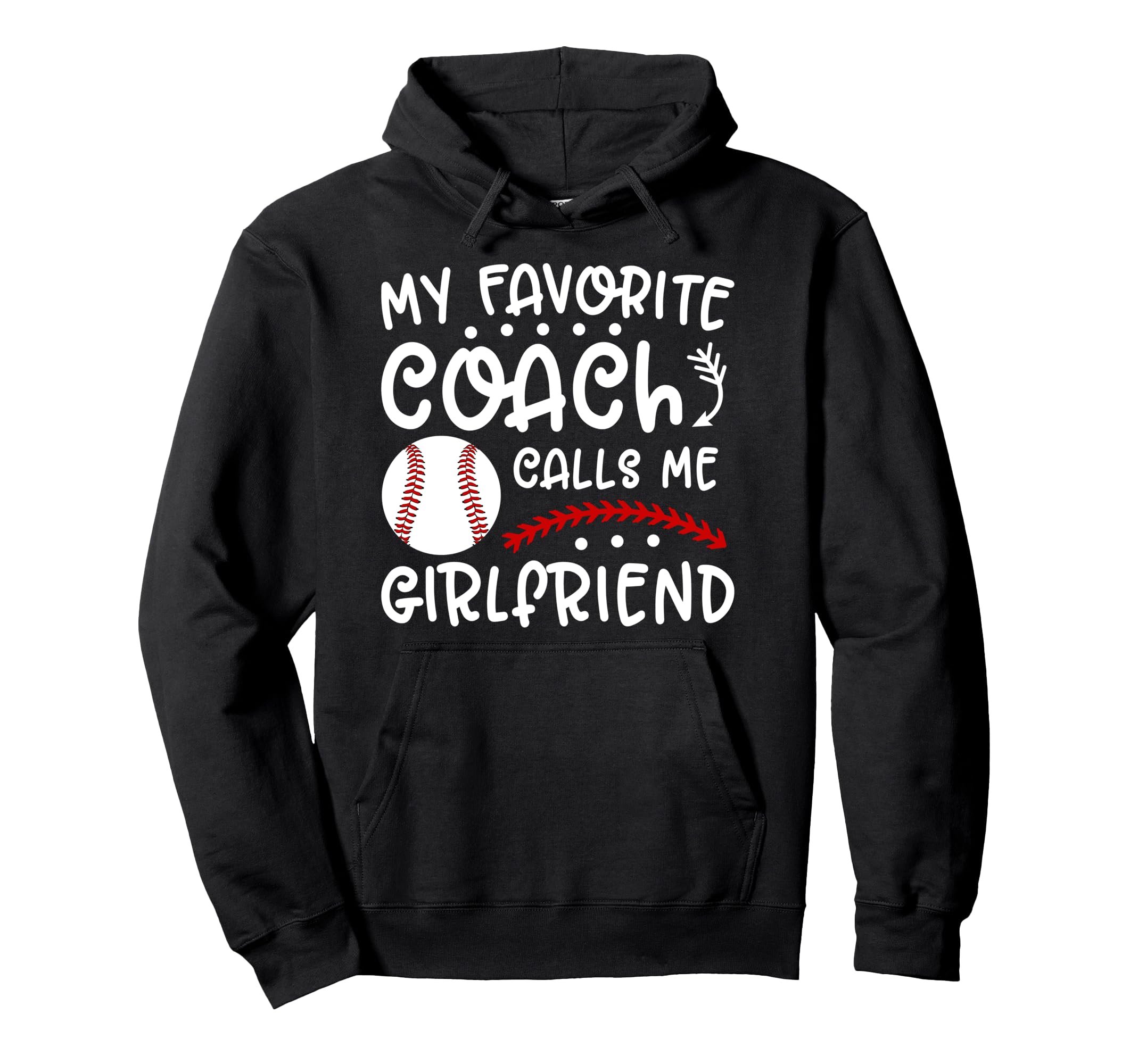 Proud Baseball Coach Girlfriend Hoodie - Aesthetic Graphic for Adults - T-Shirt, Sweatshirt, Hoodie