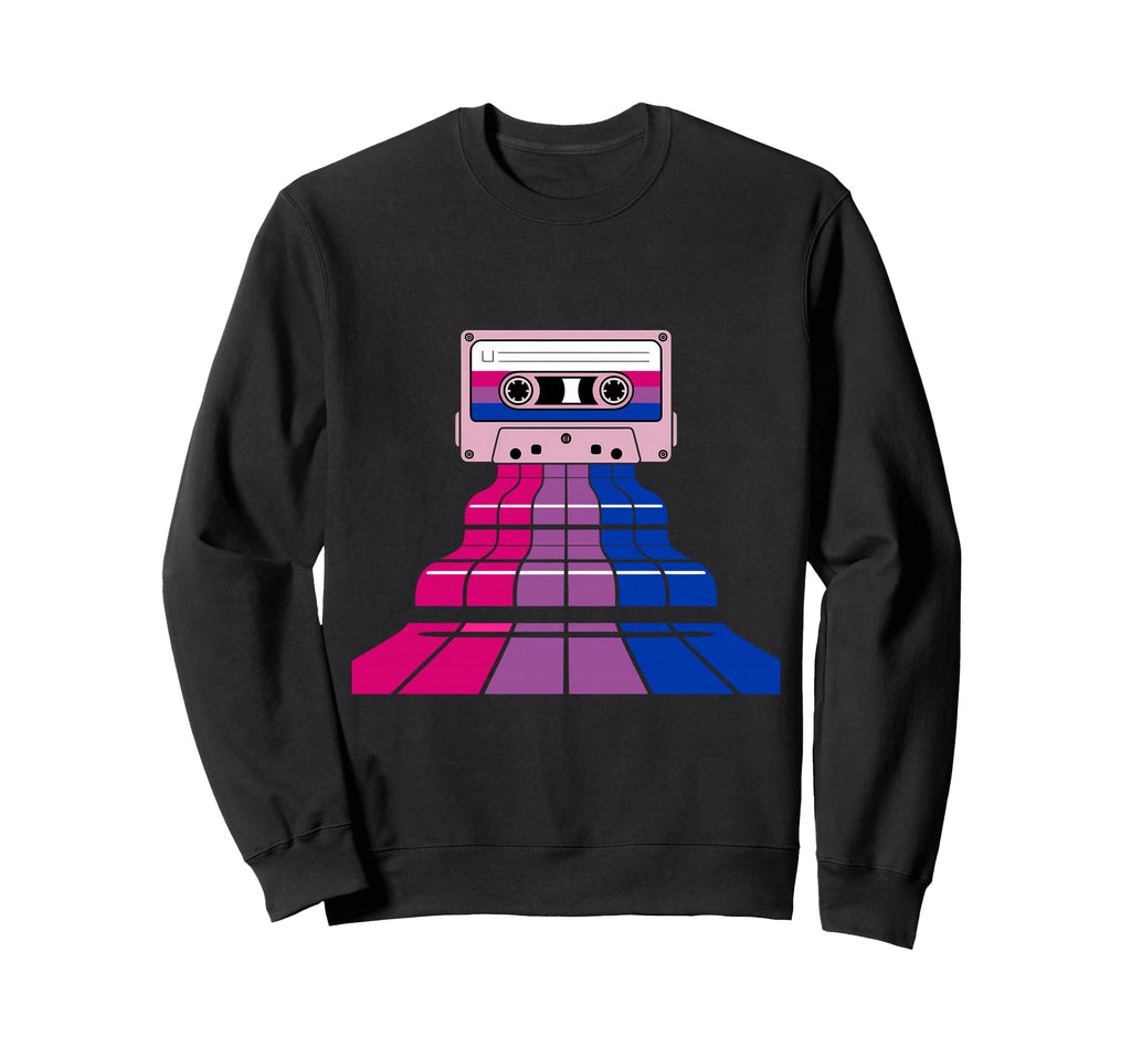 Bisexual Bi Pride Cassette Mixtape Sweatshirt - Streetwear Style Men Women - T-Shirt, Sweatshirt, Hoodie