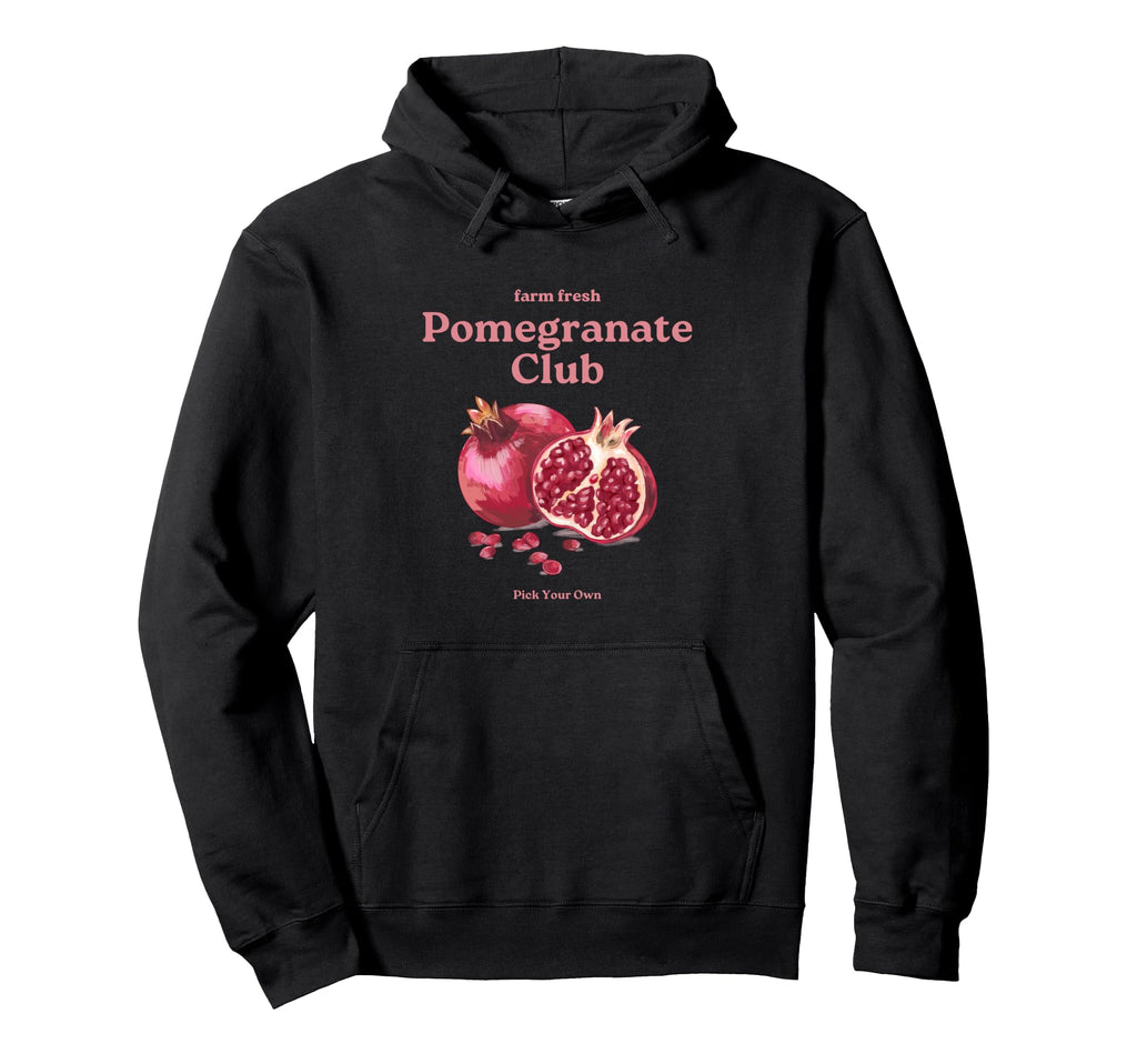 Aesthetic Pomegranate Club Y2K Hoodie - Unique Graphic for Adults - T-Shirt, Sweatshirt, Hoodie