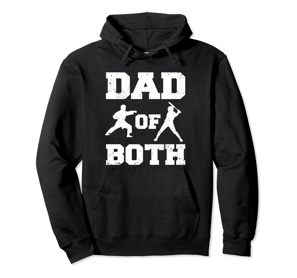 Dad Both Funny Karate Baseball Dad Hoodie - Aesthetic Graphic Men Women - T-Shirt, Sweatshirt, Hoodie