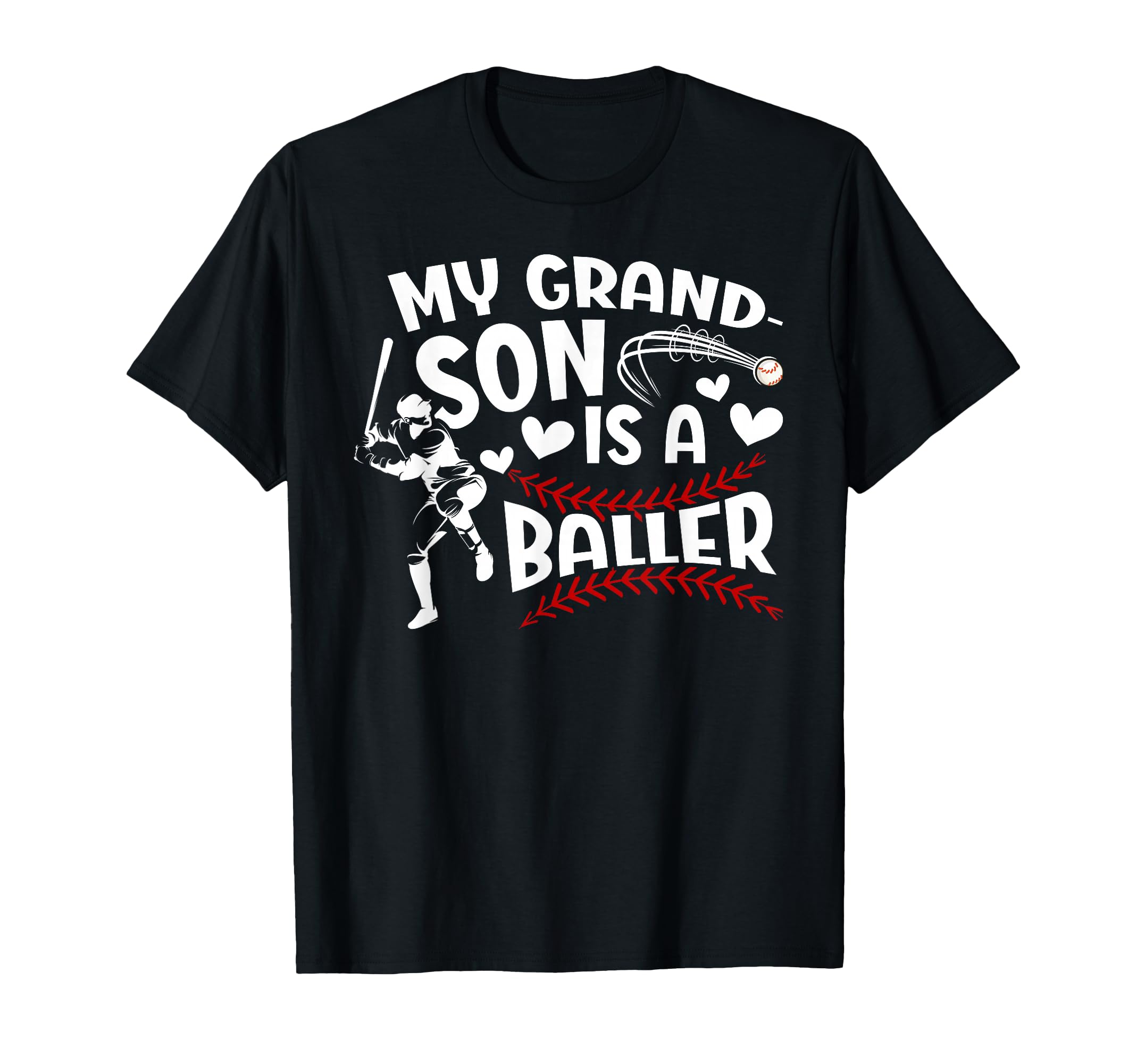 My Grandson Baseball Nana Baseball T-Shirt - Custom Art Print Unisex - T-Shirt, Sweatshirt, Hoodie