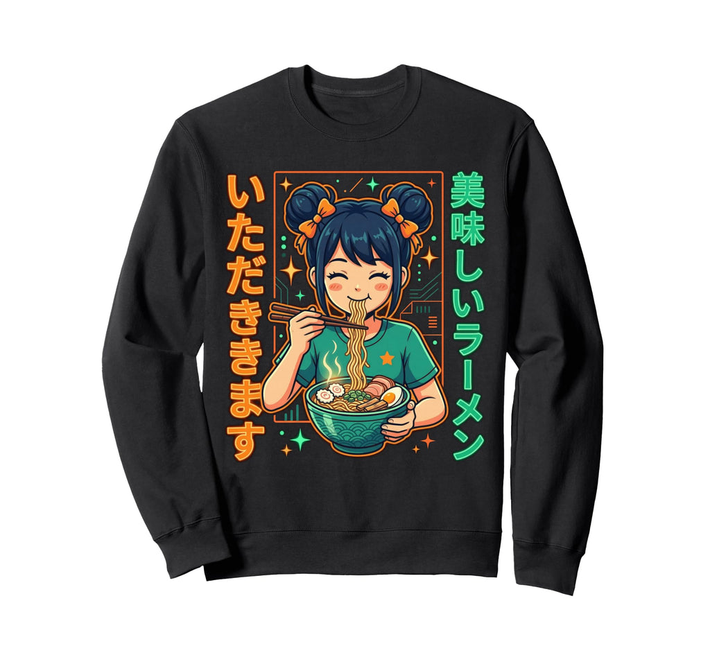 Kawaii Anime Ramen Y2K Aesthetic Teen Sweatshirt - Aesthetic Graphic Unisex - T-Shirt, Sweatshirt, Hoodie