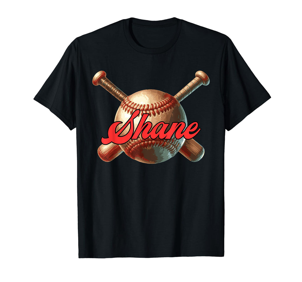 Shane Personalized Name Baseball Sports Sweatshirt - Novelty Apparel Unisex - T-Shirt, Sweatshirt, Hoodie