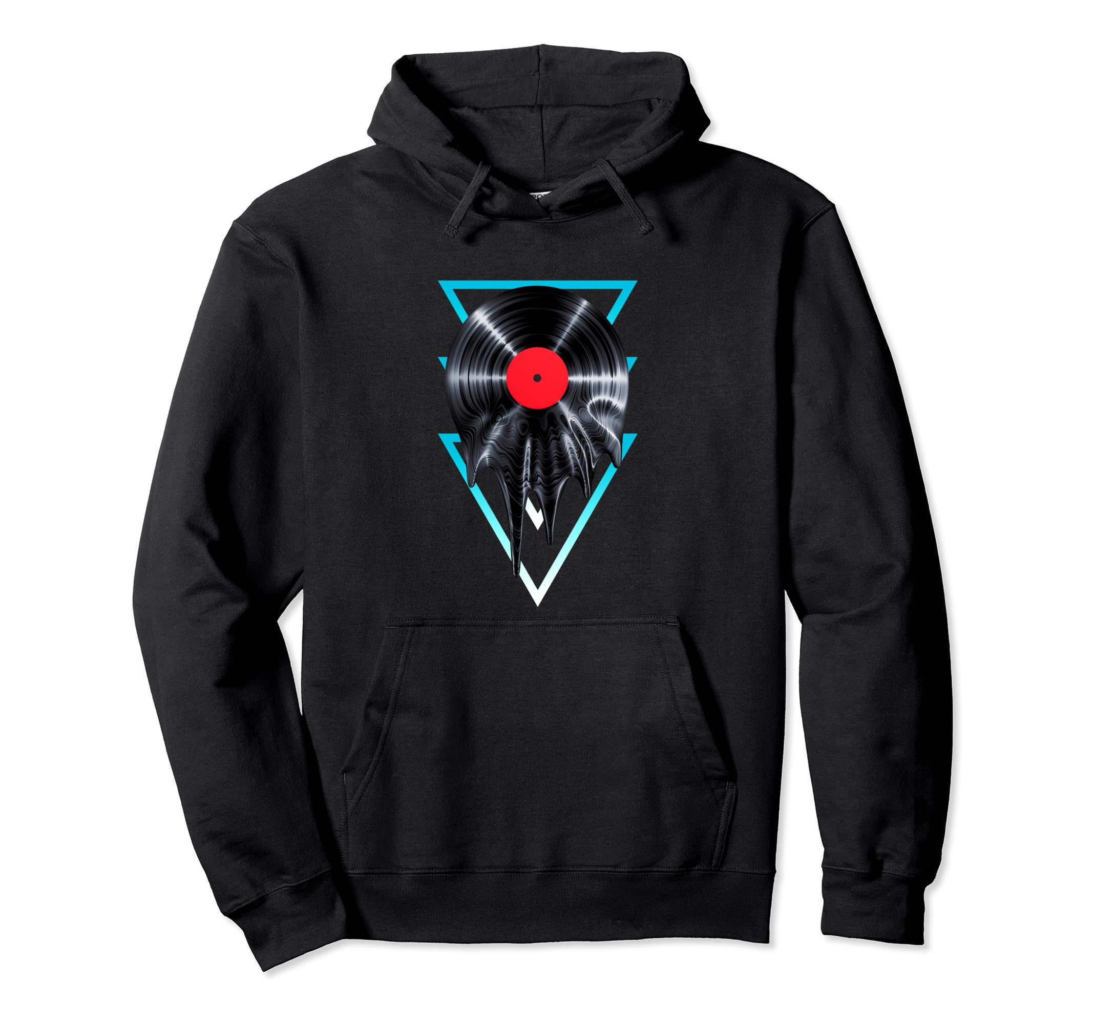 Vinyl Record 80S Neon Hoodie - Custom Art Print Unisex - T-Shirt, Sweatshirt, Hoodie
