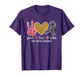 Peace Love Rare Disease Awareness Rare T-Shirt - Minimalist Print Unisex - T-Shirt, Sweatshirt, Hoodie